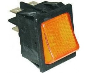 PULSANTE BIPOLARE ARANCIO 230V.-13787