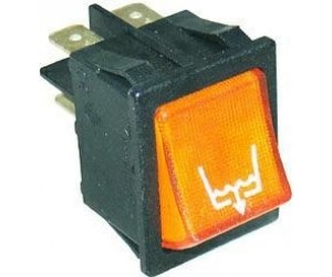 PULSANTE BIPOLARE ARANCIO -13788