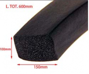 2.002.385-GUARNIZIONE GOMMA NEOPRENE 15X10 LG.530
