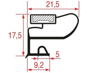 GUARNIZIONE MEZZO BORDO 435x390 mm  - 8446