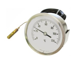 TELETERMOMETRO BIANCO ø 60 mm 0-120°C - 3207