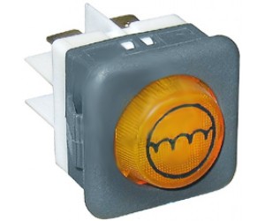 LAMPADA SPIA MACCHINA PRONTA GIALLA 230V - 3912