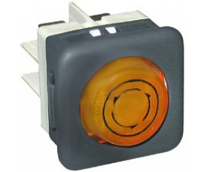 LAMPADA SPIA MACCHINA IN FUNZIONE GIALLA 230V - 3913