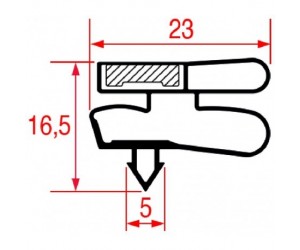GUARNIZIONE MAGNETICA 755 x 1705 MM. - 8422
