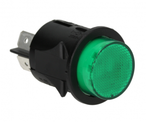 INTERRUTTORE BIPOLARE VERDE Ø24 MM - 3905