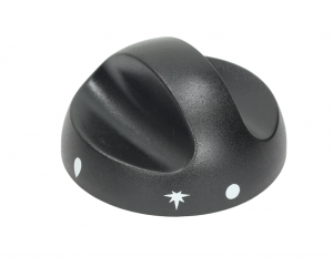 MANOPOLA NERA ø 70 mm SERIGRAFATA - 7824