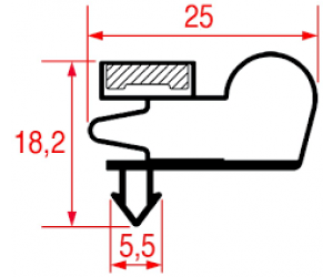 GUARNIZIONE MAGNETICA 655 x 750 MM - 8138