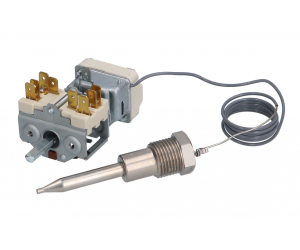 TERMOSTATO CON COMMUTATORE 105/185°C. CAP.900 MM. - 6342