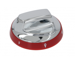 MANOPOLA ARGENTO-ROSSA ø 72 mm GAS - 7816