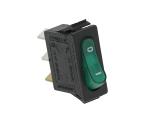 INTERRUTTORE UNIPOLARE VERDE 30x12 MM. / GREEN SWITCH 30X12 MM - 3854