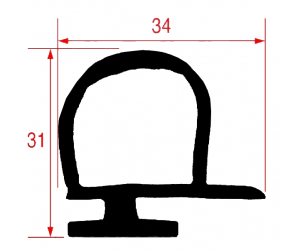 GUARNIZIONE CELLA 34X31MM. - VENDITA AL METRO - 165