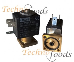 ELETTROVALVOLA PARKER 2 VIE A BASETTA PICCOLA 230V-50/60Hz - 8SR605