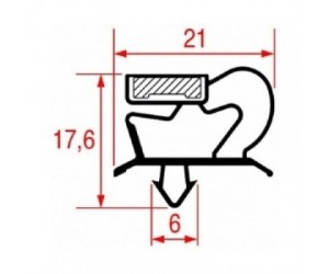 GUARNIZIONE MAGNETICA 670 x 1570 MM. - 8054