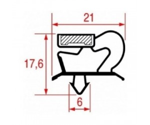 GUARNIZIONE MAGNETICA 405 x 570MM - 8169