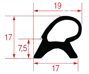GUARNIZIONE PORTA FORNO 640x720 MM - 4878