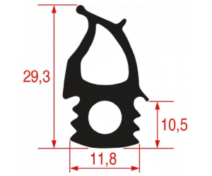 GUARNIZIONE PORTA FORNO 500X485 MM - 16505