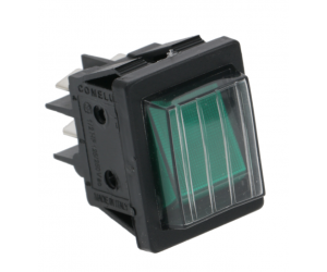 PULSANTE BIPOLARE VERDE 30x22 MM - 3893