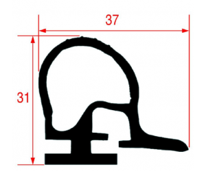 GUARNIZIONE CELLA 37x31MM. - VENDITA AL METRO - 166