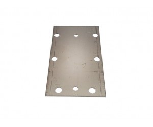 POSIZIONE 44 - FR074 - PIASTRINO 100X60 INOX   